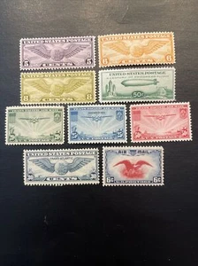 US Air Mail Stamps Collection Scott# C16-C24…MLH & MH OG - Picture 1 of 2