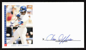 Jose Offerman Signed Baseball Envelope Cachet Los Angeles Dodgers Auto