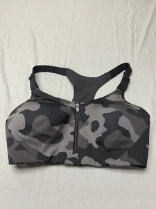 Sujetador deportivo All In Motion negro camuflaje espalda deportiva cremallera talla 34C - Imagen 1 de 8