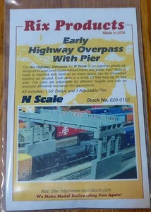 Rix Products N #628-152 1930s Highway Overpass -- 50' Deck w/Pier - Bild 1 von 2