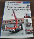 2003 Faun Tadano Feuerwehrkrane Fire Engine Crane Truck Brochure Prospekt