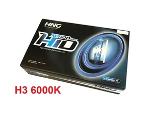 Hid Conversion Kit H3 6000k Xenon Headlight Lights Bulbs Super Bright 35/55W - Picture 1 of 3