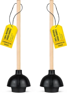 Steadmax Heavy Duty Toilet Plunger, Commercial Grade Double Thrust Force Rubber - Picture 1 of 12