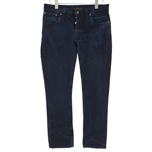 Jeans Nudie Grim Tim Negro Anillo Hombre Stretch Slim Skinny Cm9 Talla W33 L30 - Imagen 1 de 9