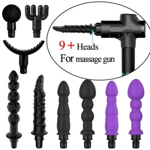 Massage Gun Head Vibrating Fascia Gun Accessories Silicone Head Lengthened - Picture 1 of 47