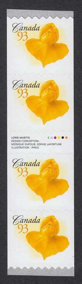 FLAT-LEAVED BLADDERWORT = Coil GUTTER Strip of 4 Canada 2006 #2195i MNH Foto 1 de 1