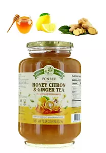 Vonbee Honig Ingwer Zitrone Tee (Familiengröße 70,54 Unzen 4,4 Pfund) Produkt aus Korea 2 - Bild 1 von 9