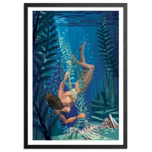 Deep Sea Diva by Naturel Signed & # Ltd. Ed. Printers Proof W/ COA - Picture 1 of 9