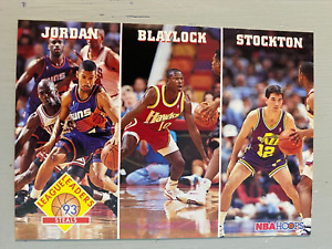 Jordan, Stockton & Blaylock #289 - League Leaders (1993 Skybox Basketball)