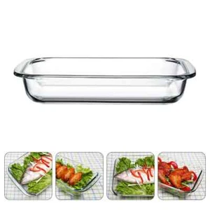 1520ML, Rectangle Borosilicate Glass Baking Roasting GRILL PAN 16 X 22 X 6.5 CM - Picture 1 of 6