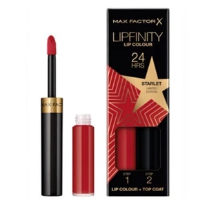 MAX FACTOR LIPFINITY 2 STEP 24 HOURS LIP COLOUR 88 STARLET LIMITED EDITION NEW - Picture 1 of 16