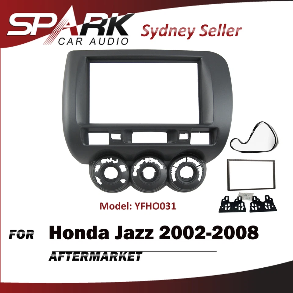 CP Double DIN Facia Kit Panel Fascia Dash Surround Trim For Honda Jazz 2002-2008 - Image 1 of 1