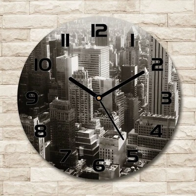 Glass Wall Clock fi 30 cm New York - Image 1 of 4