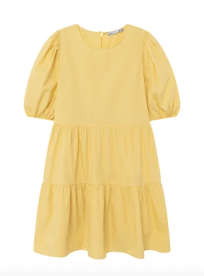 Jolie Robe Lefties Coton Jaune T.M NEUVE+ETIQUETTE - Photo 1/3