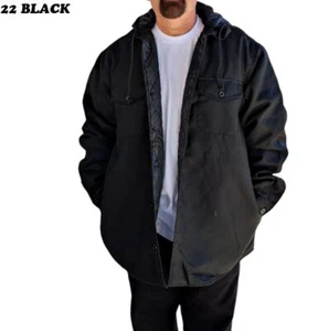 Triveni Men's Urban Streetwear Jacket Solid Black - Removable Hood - Picture 1 of 1