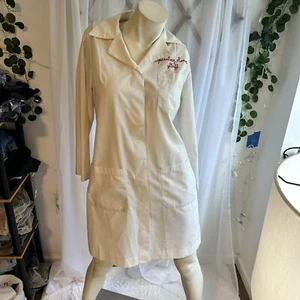 Vintage 50er 60er Jahre Damen M weiß Krankenschwester Operationssaal Personal Jacke Kostüm Kleid " - Bild 1 von 10
