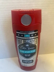 Old Spice Dirt Destroyer Pure Sport Plus Deep Clean Body Wash Limited Edition 16 - Picture 1 of 3