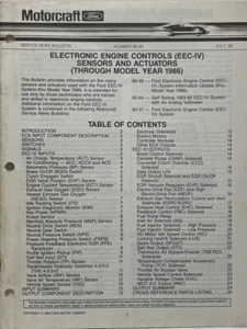 Motorcraft Ford Service News Bulletin July 1986, number 86-49 - Bild 1 von 3