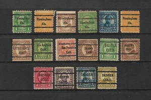 US Bureau Precancels: Discount Lot - Defekt/Sekunden/Etc.; AL-CO 16 Diff. CV 38 $ - Bild 1 von 1
