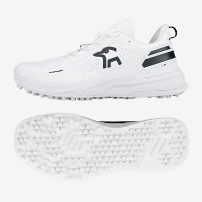 2025 Kookaburra Unisex KC Players Rubber Sole White Cricket Shoes - Free P&P - Image 1 of 3
