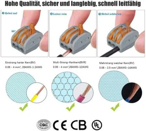 Klemmen, Wago, Kabelsklemmen Sortimentskasten, 3 Polig, 2 Polig, 5 Polig, - Bild 1 von 11
