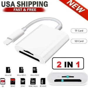 2 in 1 8-PIN to USB 3.0 OTG Adapter for iPhone Connect USB Flash Drive, Camera - Picture 1 of 10