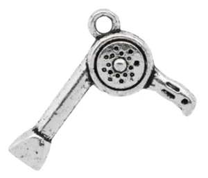 Haartrockner Friseur Anhänger Tibetisches Silber J1024 - Bild 1 von 5