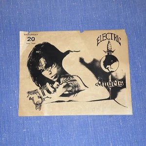 Original Electric Angels Flyer 80s Concert Show Hollywood Glam Band Hanoi Rocks - Picture 1 of 5