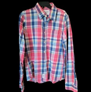 Vintage Abercrombie & Fitch kariertes Hemd Langarm Knopfleiste Herren Größe Large - Bild 1 von 9