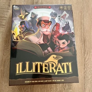 Illiterati Kickstarter Deluxe Edition Gap Closer Wood Games - Factory Sealed NWT - Picture 1 of 6