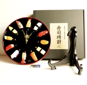Sushi clock CL-27S For gifts For foreign visitors to Japan handmade - Picture 1 of 8