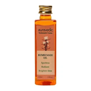 Olio viso Auravedic Kumkumadi per pelle luminosa Kumkumadi Tailam | 100 ml | - Foto 1 di 9