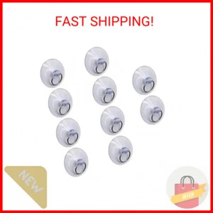 TREELY 10Pcs Suction Cup with Rings, 50mm Clear Suction Cup Sucker for Window Wa - Picture 1 of 2
