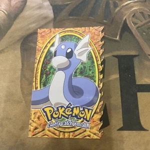 Dratini #147 10 OF 12 - Embossed Die-Cut - BLUE LOGO - TOPPS POKEMON CARD - NM - Picture 1 of 2