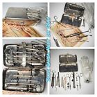 ANTIQUE SURGICAL MEDICAL SET KIT Syringe Tool Military 1900s Silver Maw London