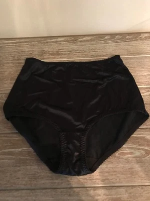 Vintage VASSERETTE  BLACK Granny Panties Underwear Size XL  40-001 - Image 1 of 4