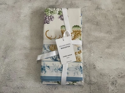 Tovaglioli Williams Sonoma Bridgerton, set di 4 nuovi - Immagine 1 di 4