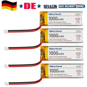 Batería LiPo recargable 1S 3C 102050 4 piezas 3.7V 1000mAh batería de polímero de litio - Imagen 1 de 8