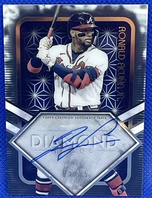 2023 Topps Diamond Icons Ronald Acuna Jr Icons of the Diamond Acetate AUTO #2/25 - Image 1 of 2
