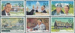 Samoa 1981 SG588-593 Disabled Persons set MNH - Bild 1 von 1