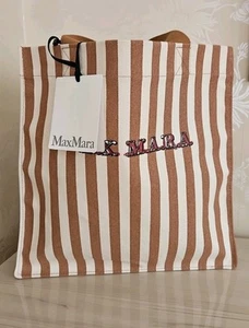Brand New Max Mara Canvas Tote Bag. Made In Italy - Picture 1 of 11