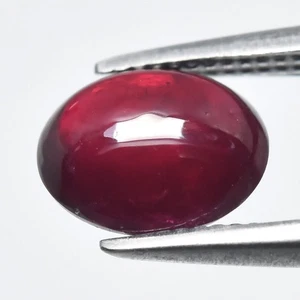 💎1.03ct Natural Red Burmese Ruby Oval Cabochon - Heated Only, No Glass Gemstone - Picture 1 of 4