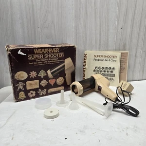 Vintage WEAR-EVER Super Shooter pistola elettrica per alimenti/pressa per biscotti 70123 funziona USA - Foto 1 di 11