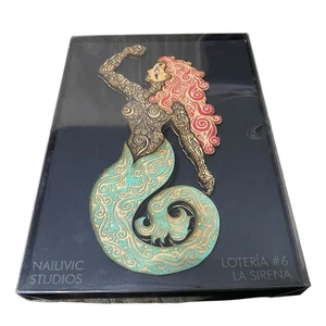 Nailivic Studio Laser geschnittene baltische Birke Wandkunst La Sirena die Meerjungfrau Austin TX - Bild 1 von 6