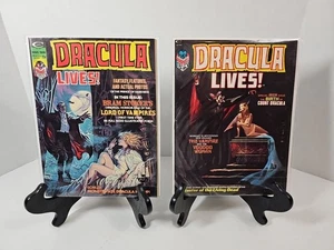 Dracula Lives Vol 2, #1 y #2 Curtis 1974 Marvel Comics Horror Magazine Lt1026 - Imagen 1 de 12