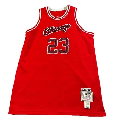 Camiseta Michael Jordan Chicago Bulls Mitchell And Ness Hardwood Classics Talla 52 Foto 1 de 4