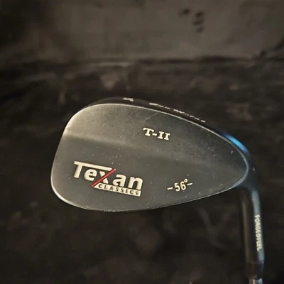 Texan Classic Gun Metal Ti 2 56° Sand Wedge Steel Shaft 36" - Image 1 of 4