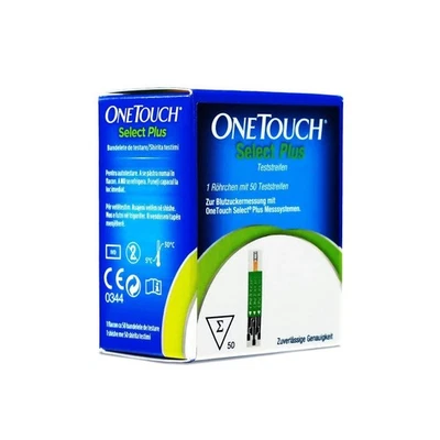 ONE TOUCH Select Plus Blutzucker Teststreifen, 50 Stück PZN 11277650 - Bild 1 von 3