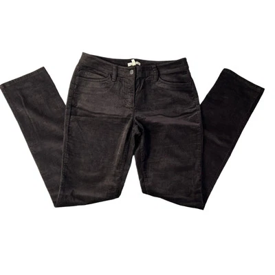 Eileen Fisher Dark Brown Cotton Blend Corduroy Straight Leg Pants Women’s SIZE 4 - Image 1 of 4