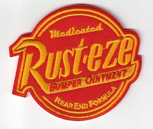 Rust-eze Bumper medizinische Salbe bestickt 3x3 Zoll Bügelbild/Aufnähen Patch - Bild 1 von 2